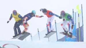Lucas Eguibar, de azul.