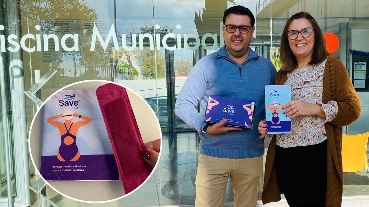 Rubén y Paula, los inventores del protector menstrual reutilizable para actividades acuáticas.