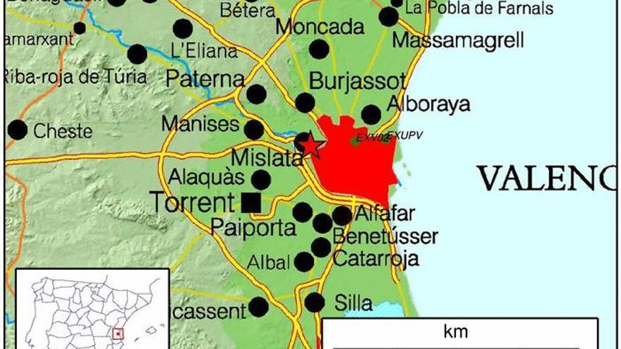 Un terremoto de 2,6º sacude Valencia