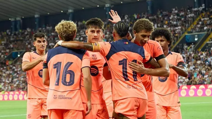 Así fue la participación del Barça en el triangular de Udine