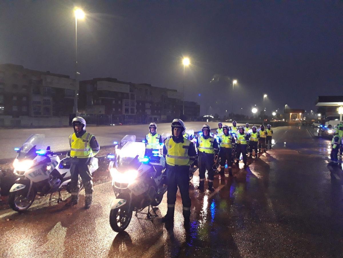 Unidad motorizada de la Guardia Civil.