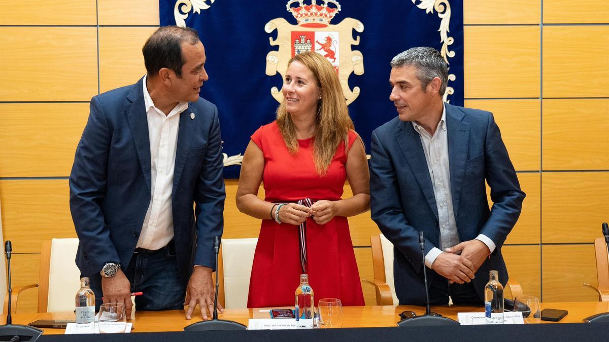 Narvay Quintero durante su vista al Cabildo de Fuerteventura.