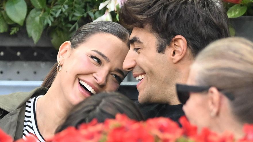 Laura Escanes y Joan Verdú en el Mutua Madrid Open, a 02 de mayo de 2025, en Madrid (España).