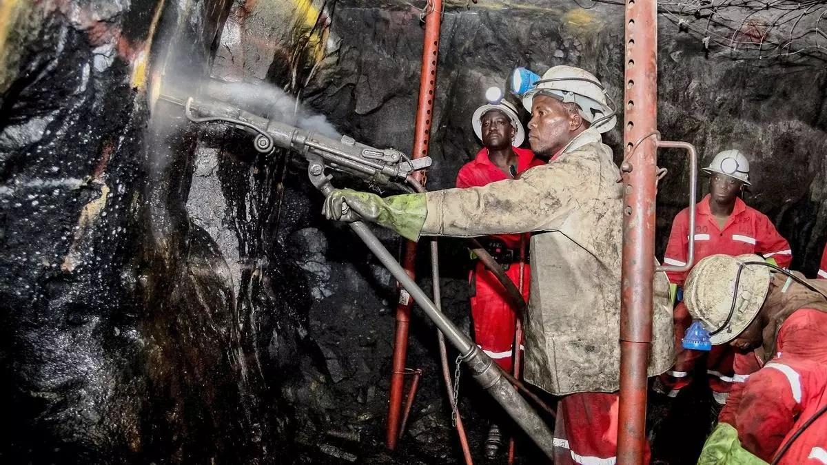 Mina de platino en Sudáfrica