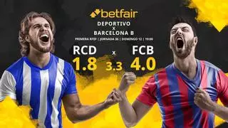 RC Deportivo vs. FC Barcelona Atlètic: horario, TV, estadísticas, clasificación y pronósticos