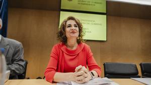 La vicepresidenta primera del Gobierno y ministra de Hacienda, María Jesús Montero, preside el Consejo de Política Fiscal y Financiera (CPFF), a 15 de julio de 2024, en Madrid (España). Cada mes de julio, se celebra el Consejo de Política Fiscal y Financi