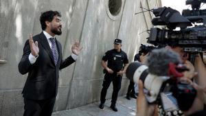 Madrid. 11.07.2025. Alvise Pérez a la salida del Tribunal Supremo.