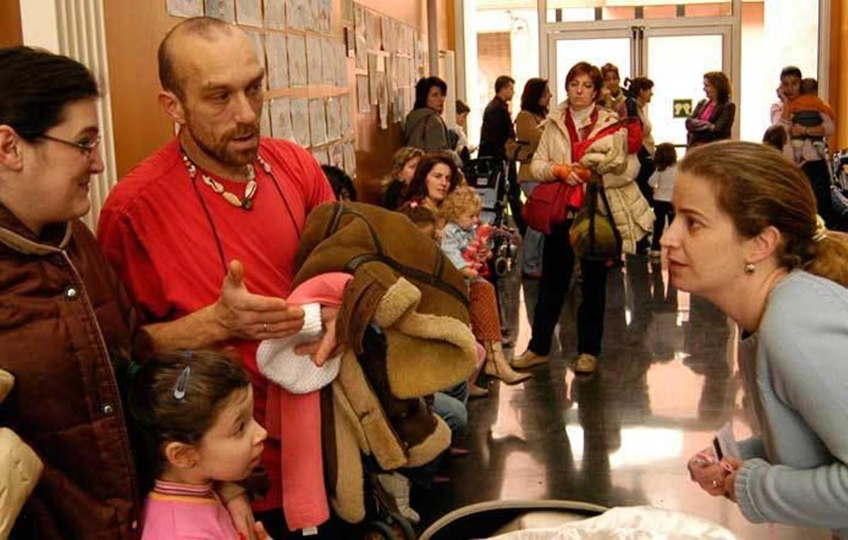 Zona de espera de un centro de salud de la región.