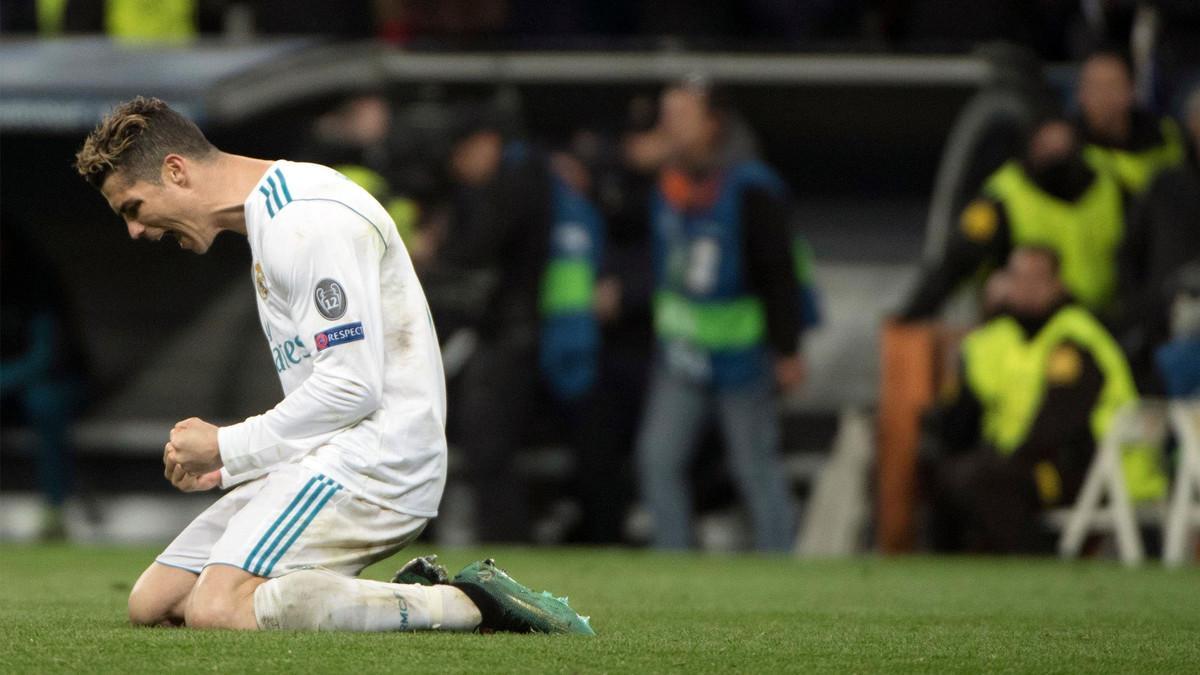 Ronaldo celebra la clasificación a semifinales de la Champions