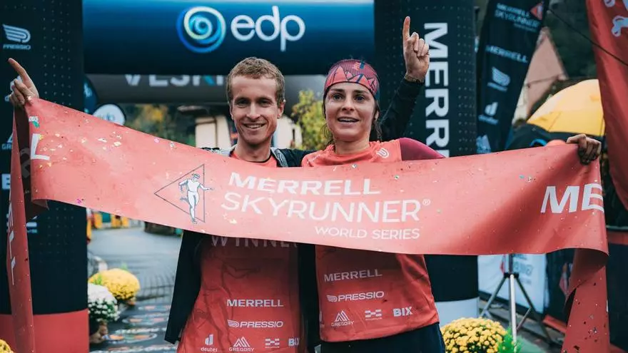 Luca Del Pero y Lucille Germain se imponen en Sobrescobio Skyrace, la cuarta prueba en Espa?a de las Merrell Skyrunner? World Series