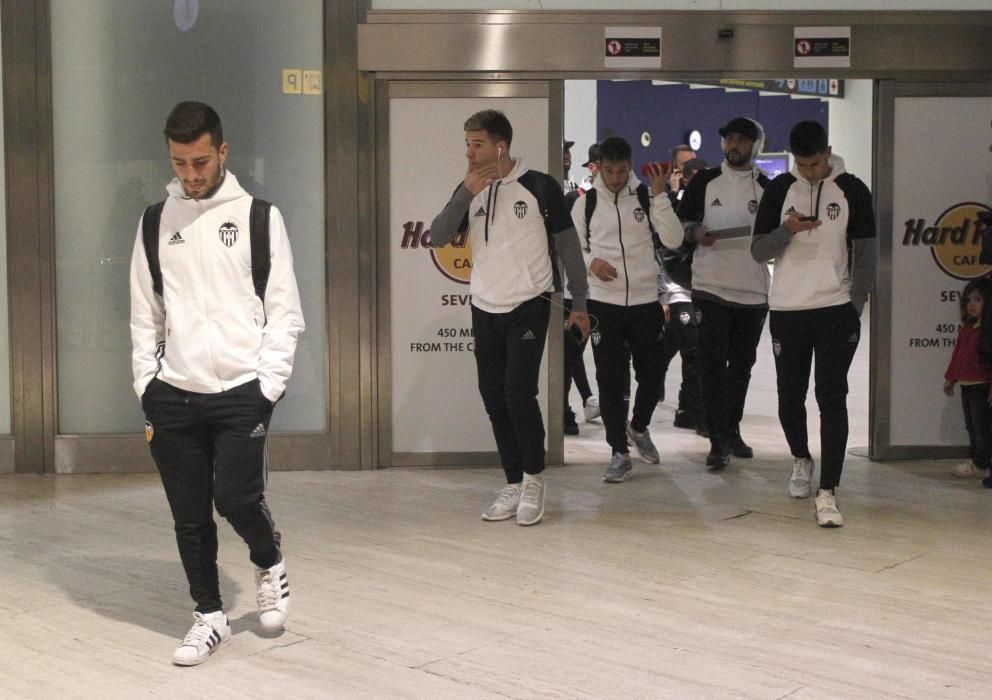 El Valencia ya está en Sevilla para el partido contra el Betis