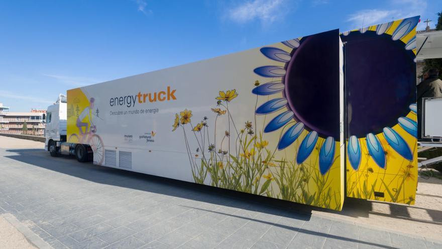 El camió sostenible Energytruck de Gas Natural visita Figueres