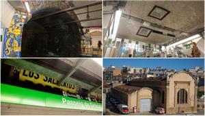 Vestigios de las dos primeras líneas del metro de Barcelona, que cumple 100 años