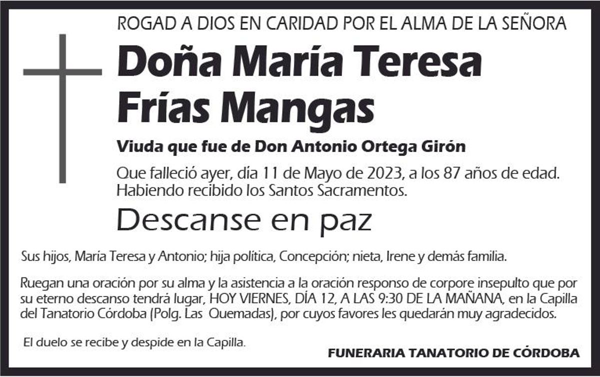 María Teresa Frías Mangas
