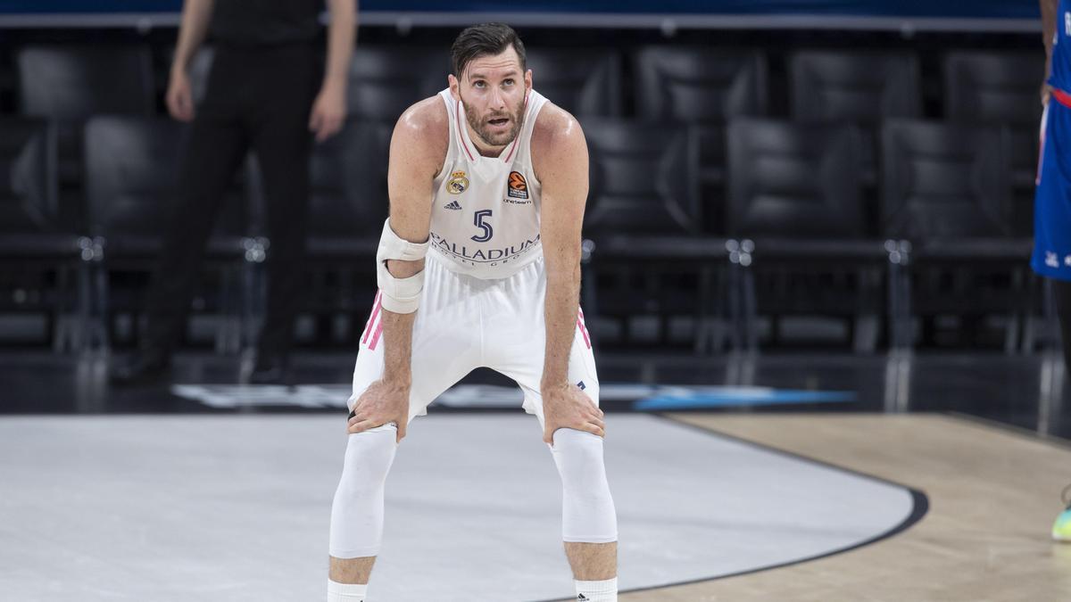 Una imagen de Rudy Fernández con el Real Madrid.