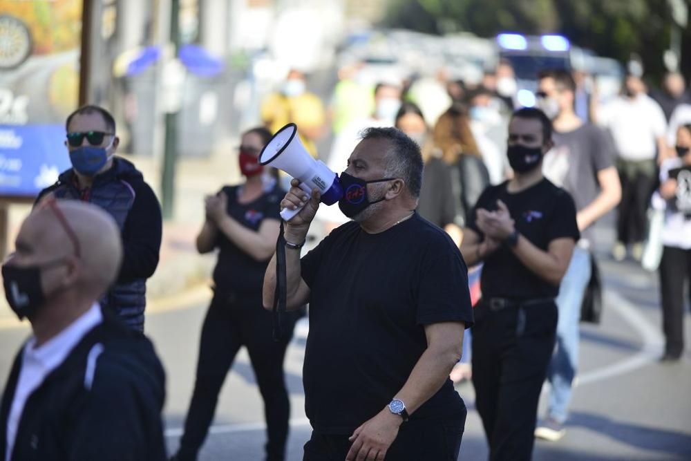 Protesta por el cierre de bares y restaurantes en Cartagena