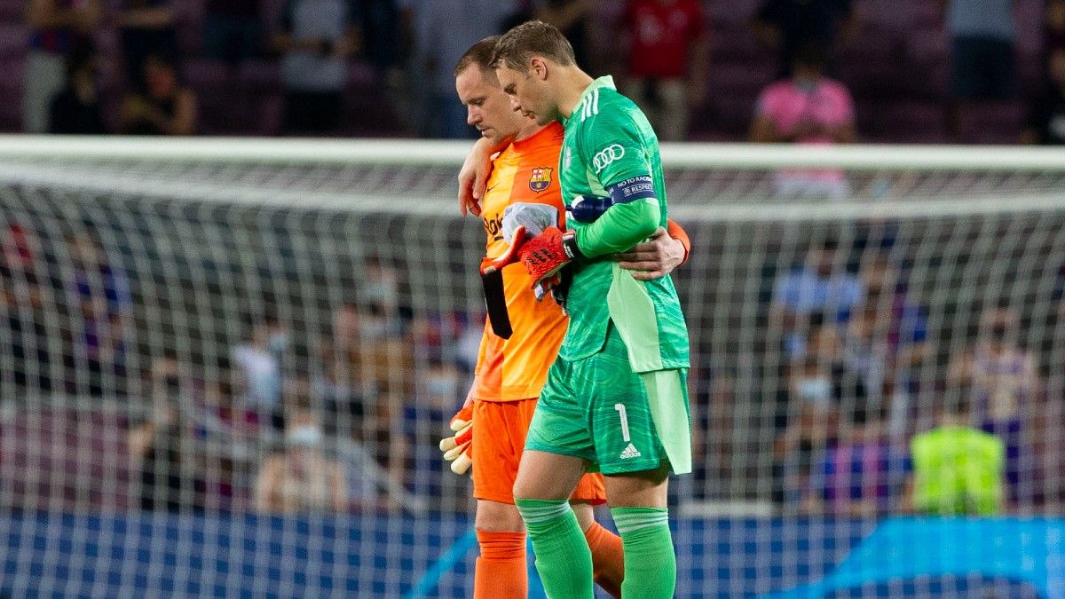 Marc-André Ter Stegen y Manuel Neuer