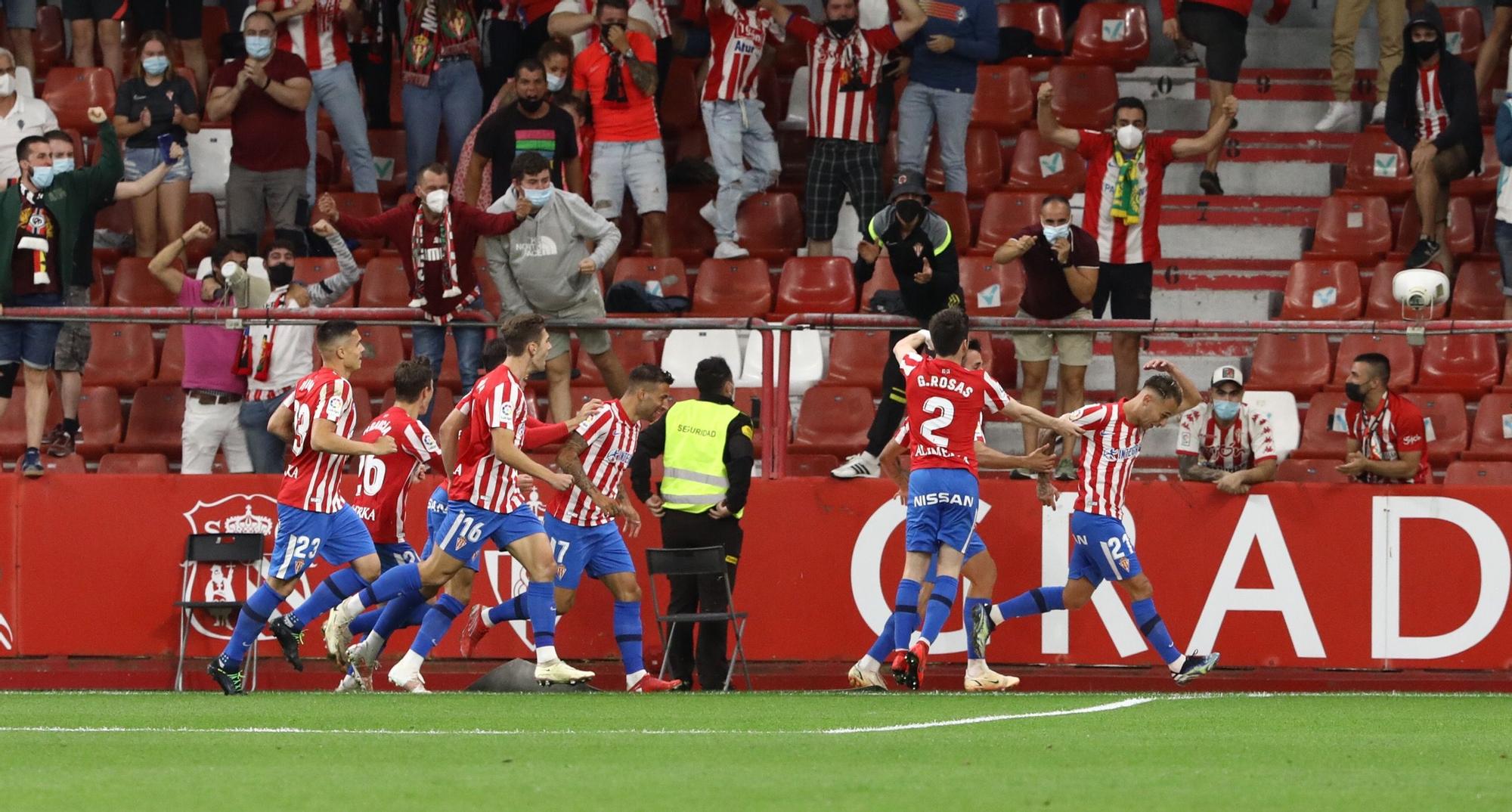 La victoria del Sporting ante el Leganés (2-1) en imágenes