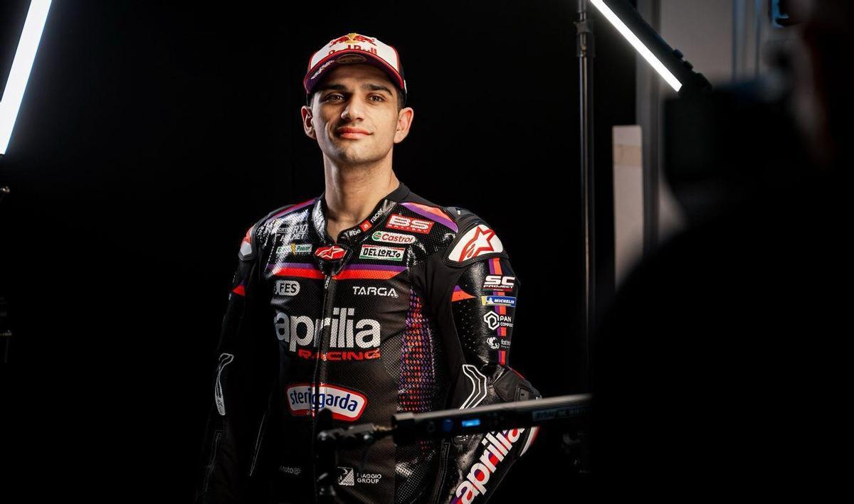 Jorge Martín, en la presentación del equipo Aprilia Racing.