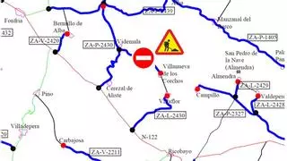 La carretera entre Videmala y Villanueva de los Corchos estará cortada una semana