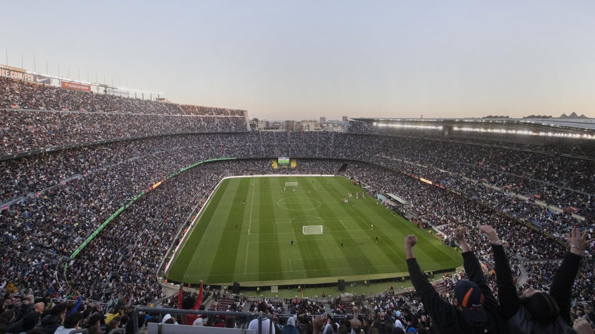 El Camp Nou acogió el primer gran evento de la Kings League en marzo.