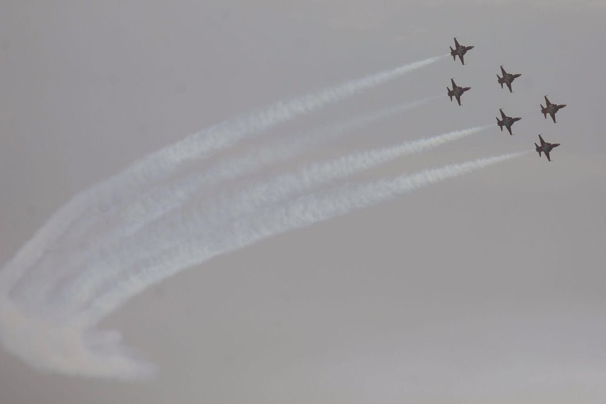 El Festival Aire25 por los 40 años de la Patrulla Águila, en imágenes.