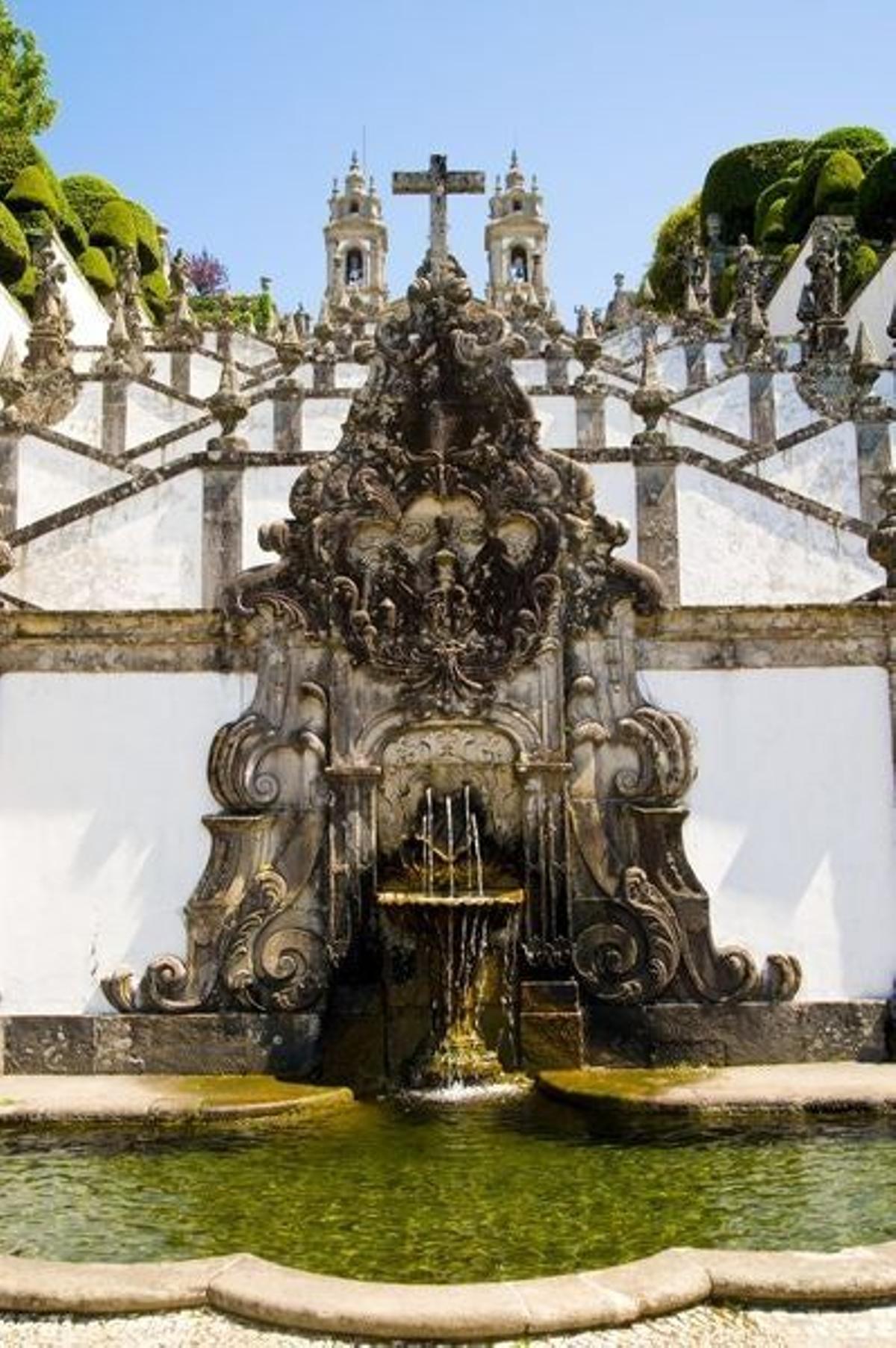 La fuente de la Iglesia Bom Jesus do Monte