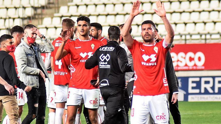 Víctor Curto, tras la victoria conseguida ante el UCAM en el duelo de la primera vuelta.  | ISRAEL SÁNCHEZ