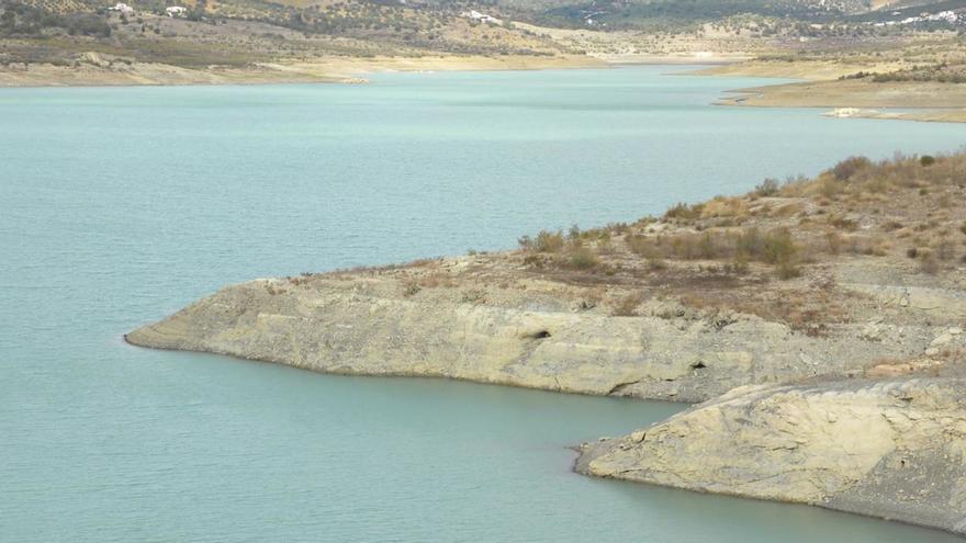 La presa de La Viñuela se encuentra por debajo del 15%.