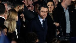 Manuel Valls, en un seient a primera fila en la festa de la victòria de Macron