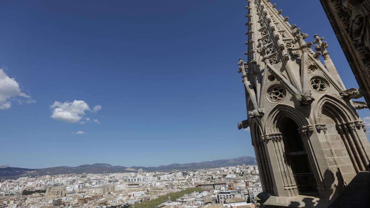 Vista de Palma desde las terrazas de la Catedral de Mallorca