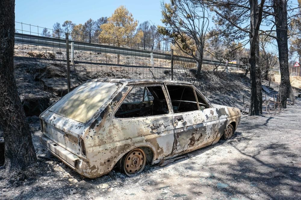 Así ha quedado la zona tras el incendio.