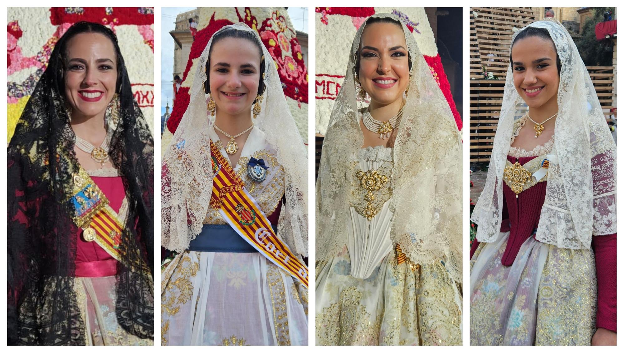 Galería de falleras ilustres en la Ofrenda de las Fallas 2023