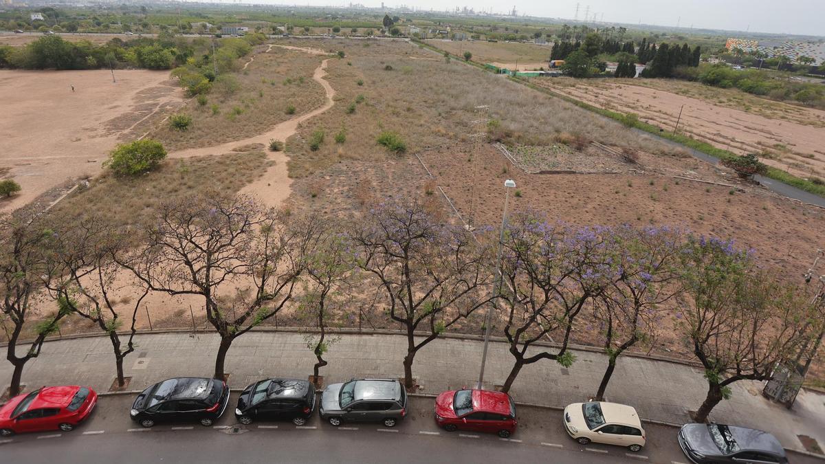 Terrenos donde se construirá el parque Sensal en Castelló.
