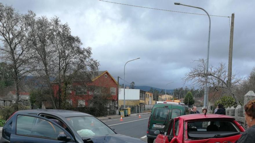 Los dos coches accidentados