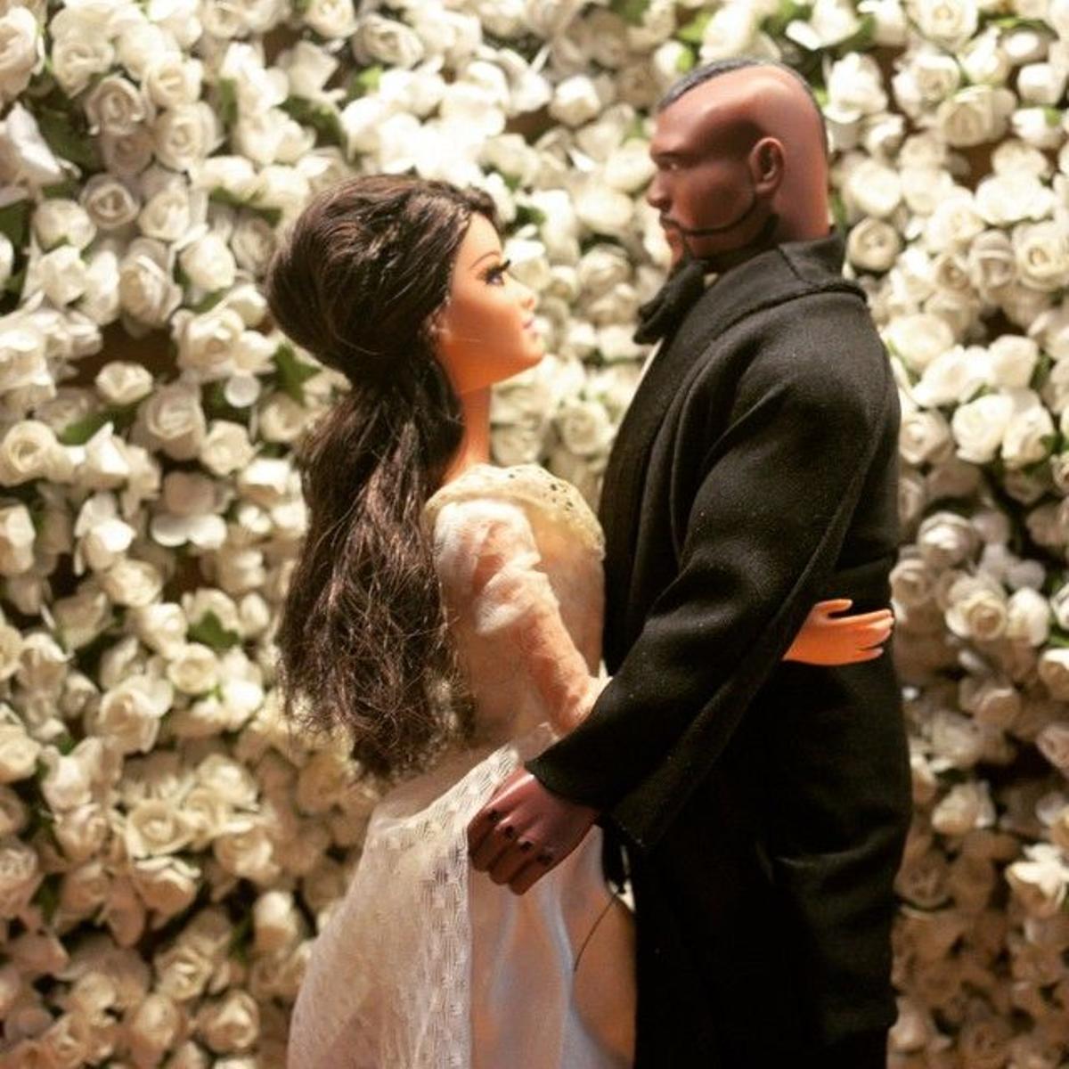 La boda de Kim Kardashian y Kanye West en @adollworldafterall