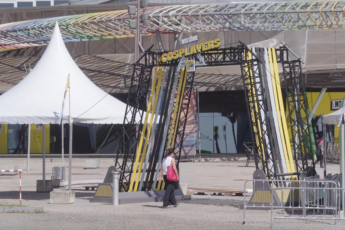 Preparativos para la San Diego Comic-Con Málaga en el Palacio de Ferias de Málaga Preparativos para la San Diego Comic-Con Málaga en el Palacio de Ferias de Málaga