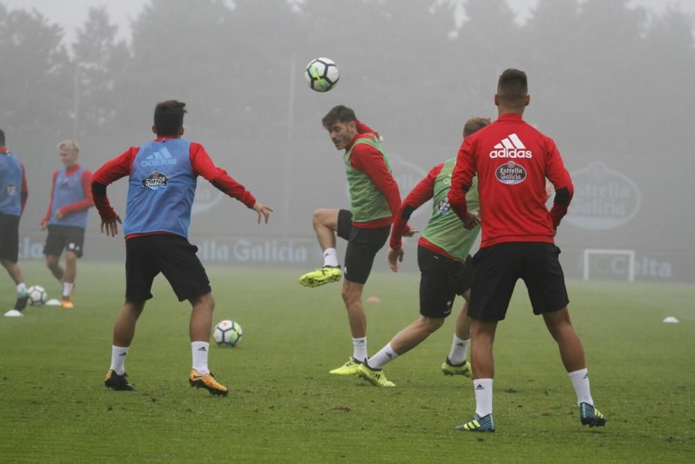 Entrenamiento del Celta en A Madroa