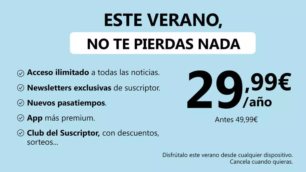 Oferta de verano: ¡1 año por solo 29,99 €!