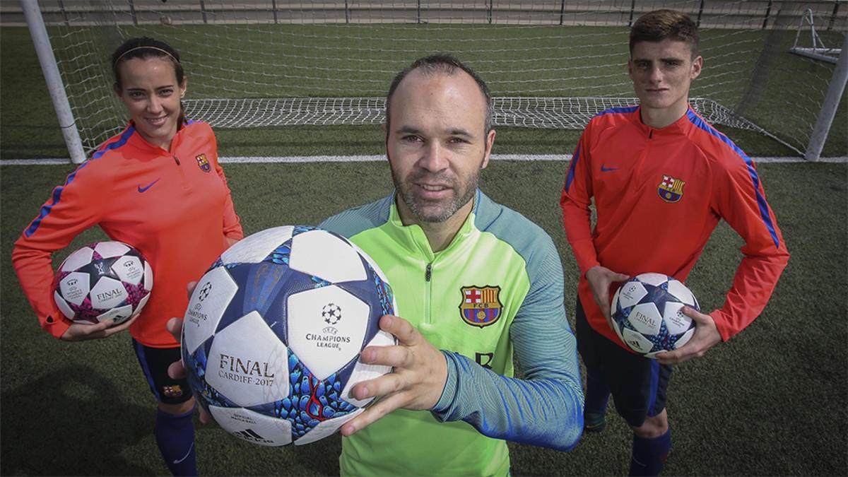 Marta Unzué, Andrés Iniesta y Eric Montes. Tres sueños en grande en Europa