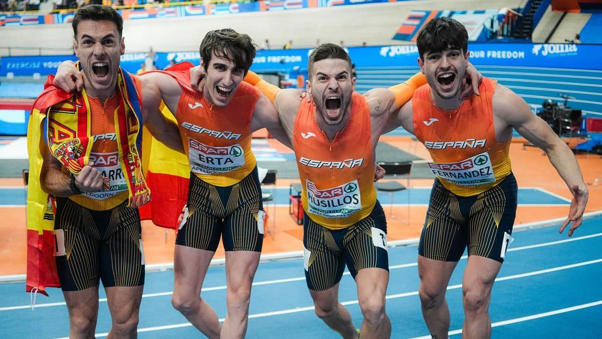 Markel Fernández colaboró a la plata europea del 4x400