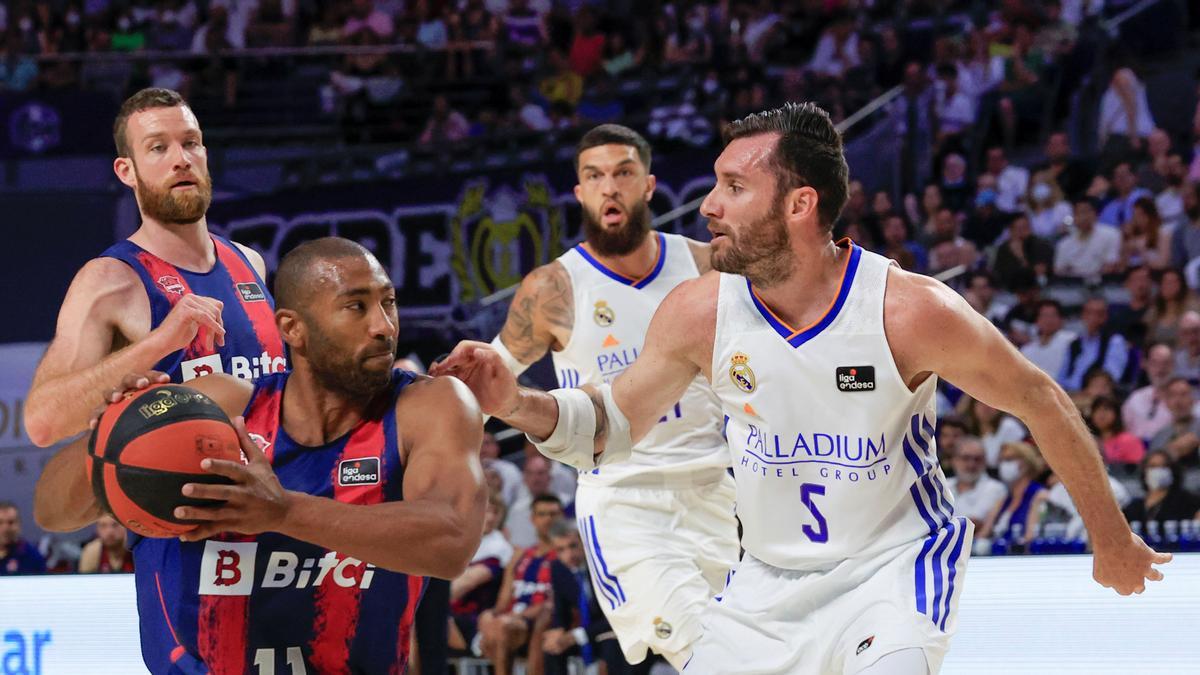 Granger, en una acción del partido ante el Madrid en el Wi Zink Center