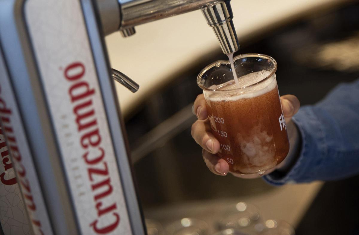 Tirador de cerveza Cruzcampo