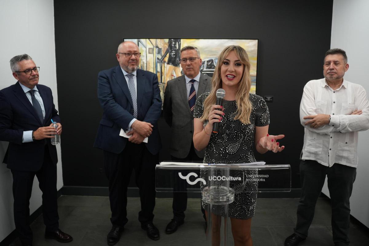 Mercedes Daza, en la inauguración de la exposición 'Los pasos del pecado'.