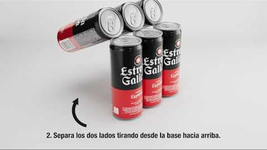 Estrella Galicia revoluciona el “packaging” para reducir un 40% la huella de carbono