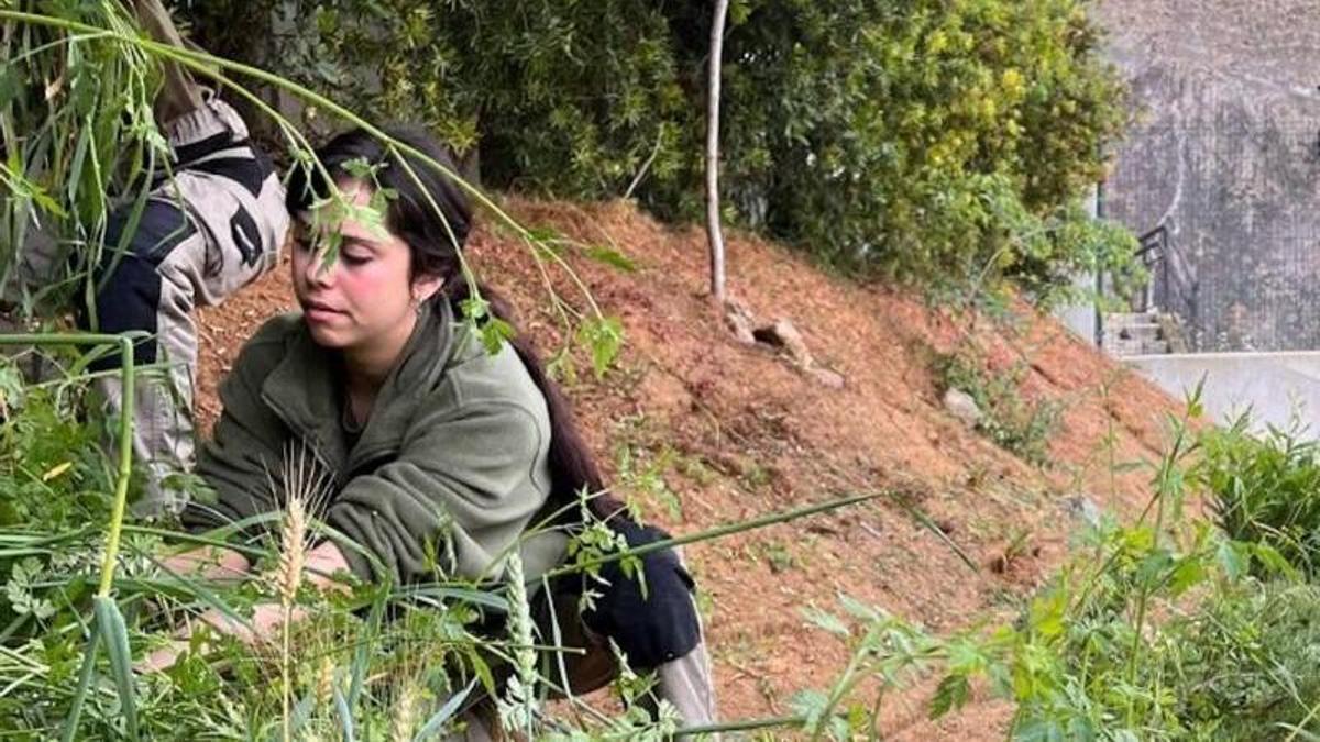 Una de las alumnas-trabajadoras.