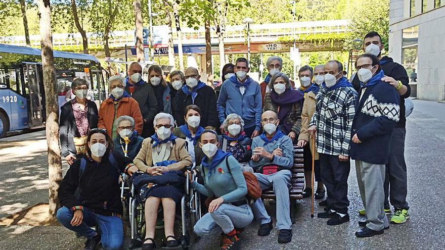 Sortida  amb un  grup de residents per Sant Jordi