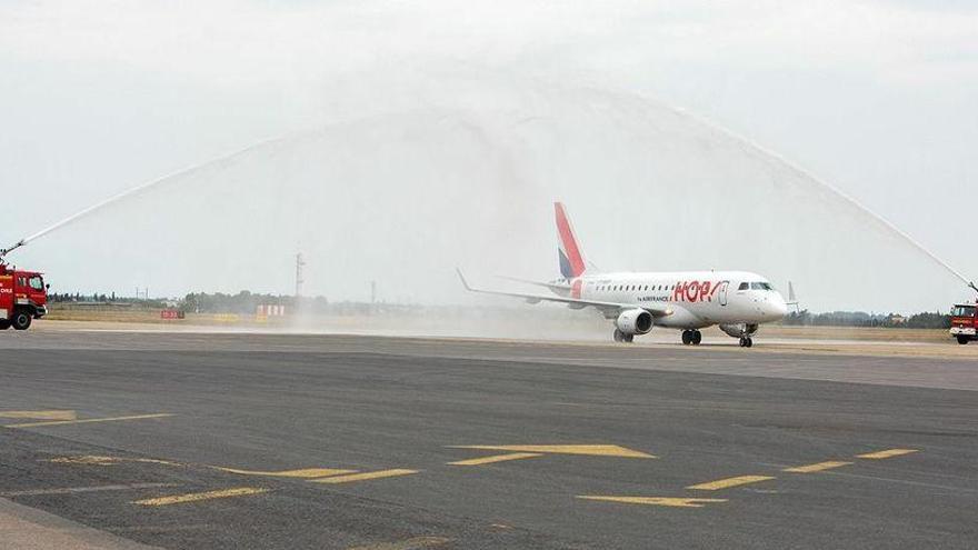 Imatge d&#039;un avió a l&#039;aeroport de Perpinyà · Cedida per l&#039;aeroport de Perpinyà