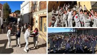 Niños plantan 1.000 bellotas para reforestar el monte quemado de un pueblo de Castellón