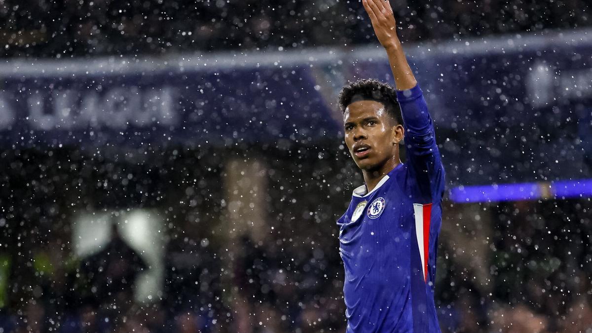 Estevao, durante el partido de la Champions League entre Chelsea y Ajax